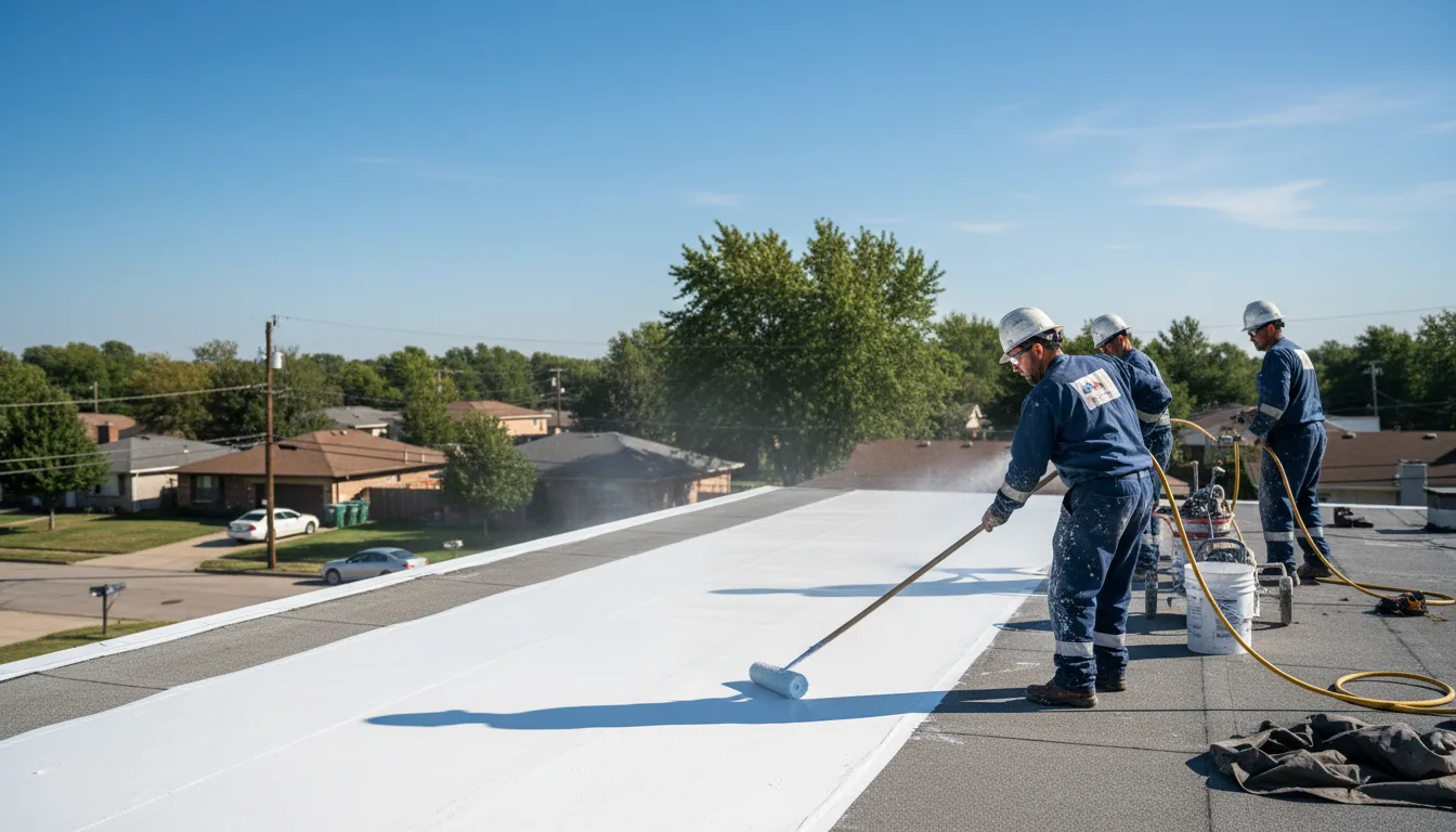 Commercial roof coating in Litchfield, IL near me